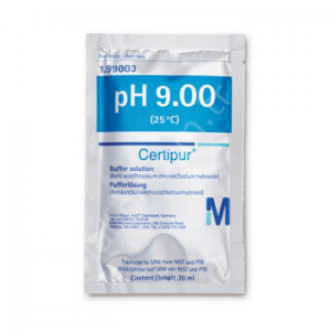 MERCK 199003 (boric acid / potassium chloride / sodium hydroxide solution), traceable to SRM from NIST and PTB pH 9.00 (25 ° C) Certipur® 30 x 30 mL